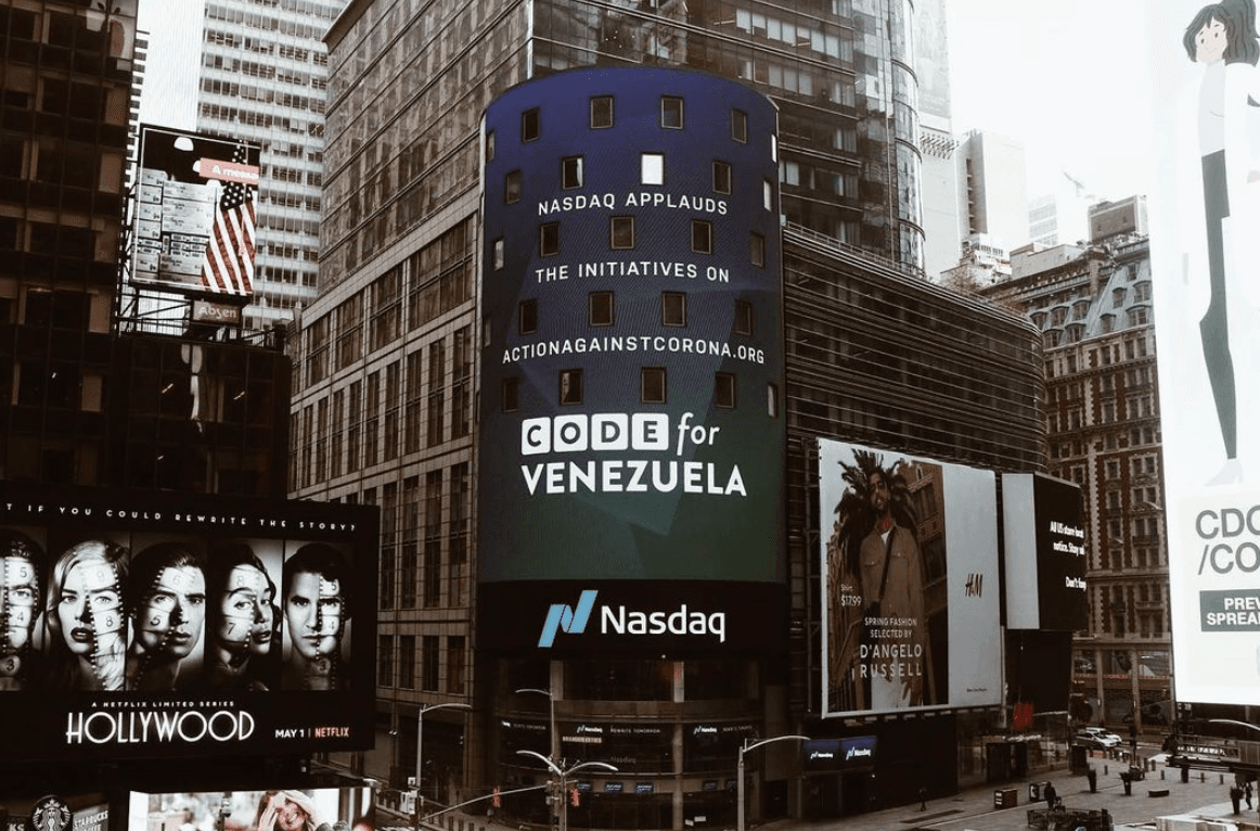 Nasdaq Times Square billboard